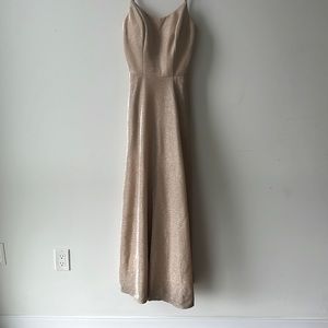 Size 4 Jules & Cleo special occasion champagne color formal dress